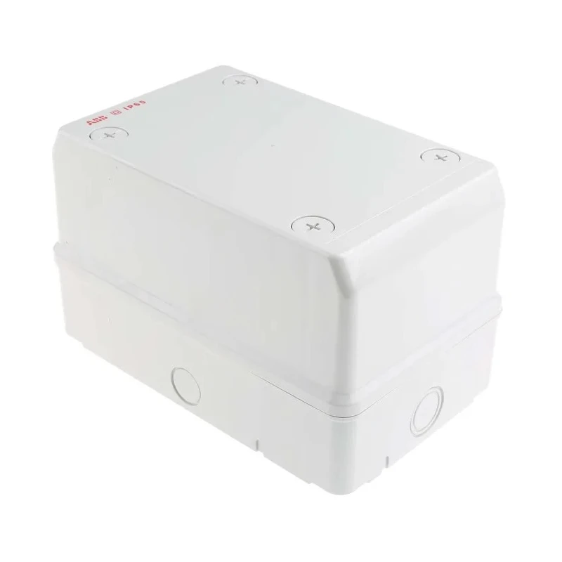 ABB Grey Polycarbonate Junction Box, IP65, 140 mm x 140 mm x 220 mm, Model 12804 M128040000