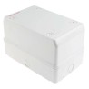 ABB Grey Polycarbonate Junction Box, IP65, 140 mm x 140 mm x 220 mm, Model 12804 M128040000