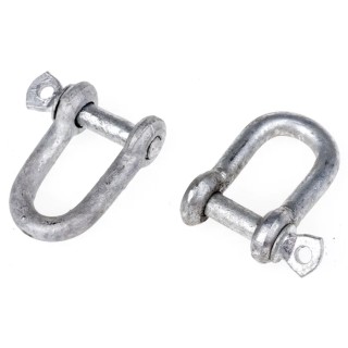 RS PRO D-Shackle, Steel, Zinc Plated, Screw Pin, 5mm Diameter, 10mm Jaw Width 750-632