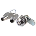 Euro-Locks a Lowe & Fletcher group Company Raised Bezel Tumbler Lock , Key Unlock, Panel-to-Tongue Depth 18mm 4303-0100BA