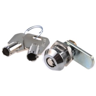 Euro-Locks a Lowe & Fletcher group Company Raised Bezel Tumbler Lock , Key Unlock, Panel-to-Tongue Depth 18mm 4303-0100BA