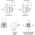 Euro-Locks a Lowe & Fletcher group Company Raised Bezel Tumbler Lock , Key Unlock, Panel-to-Tongue Depth 18mm 4303-0100BA