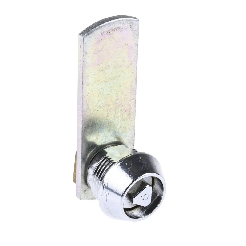 Euro-Locks a Lowe & Fletcher group Company Camlock 12 mm Panel-to-Tongue, 22.7 x 19.2 mm, Key Unlock, Zinc Plated 5500-0501BA