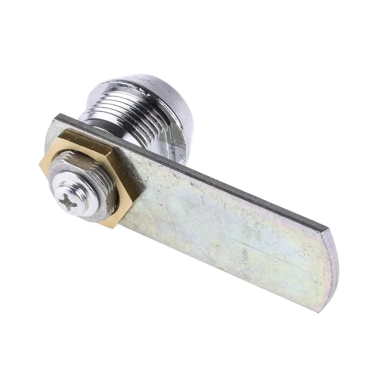 Euro-Locks a Lowe & Fletcher group Company Camlock 12 mm Panel-to-Tongue, 22.7 x 19.2 mm, Key Unlock, Zinc Plated 5500-0501BA