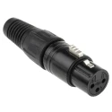 RS PRO Straight Cable XLR Connector, Female, 3 Way, 250V AC, Silver Plating, 457-891