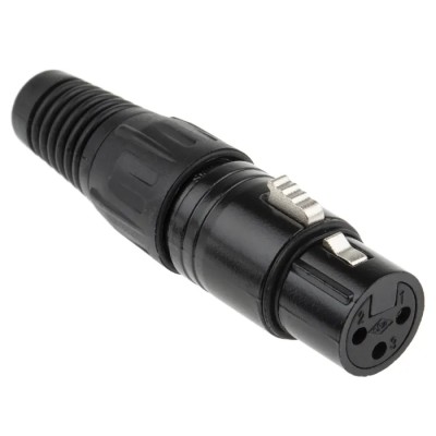 RS PRO Straight Cable XLR Connector, Female, 3 Way, 250V AC, Silver Plating, 457-891
