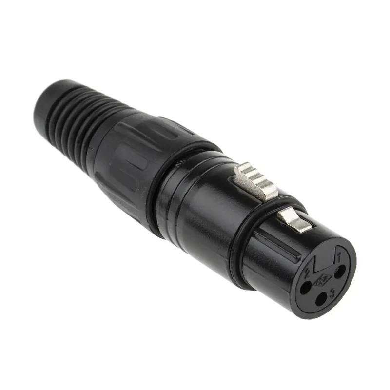 RS PRO Straight Cable XLR Connector, Female, 3 Way, 250V AC, Silver Plating, 457-891