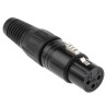 RS PRO Straight Cable XLR Connector, Female, 3 Way, 250V AC, Silver Plating, 457-891