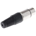 RS PRO XLR Connector Straight Cable Mount 250V AC Female 5 Way Silver Plated Zinc Housing 7.5A 457-964