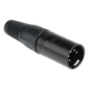 RS PRO Cable XLR Connector Straight Male 5 Way 250V AC Silver Plated Zinc Body 457-914