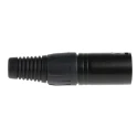 RS PRO Cable XLR Connector Straight Male 5 Way 250V AC Silver Plated Zinc Body 457-914