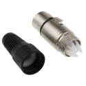 RS PRO XLR Cable Connector, Female, Straight, 250V AC, 16A, 3 Way, Silver Plated, Zinc Housing 458-024