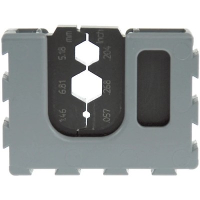 RS PRO MCT Crimp Die Set Coaxial Type, Insulated, Black, For RS PRO Ratcheting Hand Crimping Tool Frame 492-9595 458-412