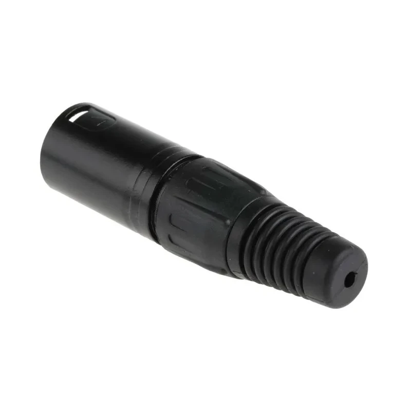 RS PRO XLR Cable Connector 4 Way, Male, 250V AC, 10A, Straight, Silver Plated, Zinc Body 457-869
