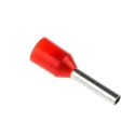 RS PRO Insulated Crimp Bootlace Ferrule, Red, Nylon, 8.0 mm Pin Length, 1.7 mm Pin Diameter, 18 AWG, Pack of 10 458-702