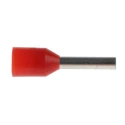 RS PRO Insulated Crimp Bootlace Ferrule, Red, Nylon, 8.0 mm Pin Length, 1.7 mm Pin Diameter, 18 AWG, Pack of 10 458-702