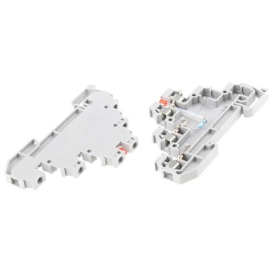 Entrelec SNA Series DIN Rail Terminal Block, Grey, 2.5mm², 3-Level, Screw Clamp, 380V AC, 22A, 1SNA115537R0500