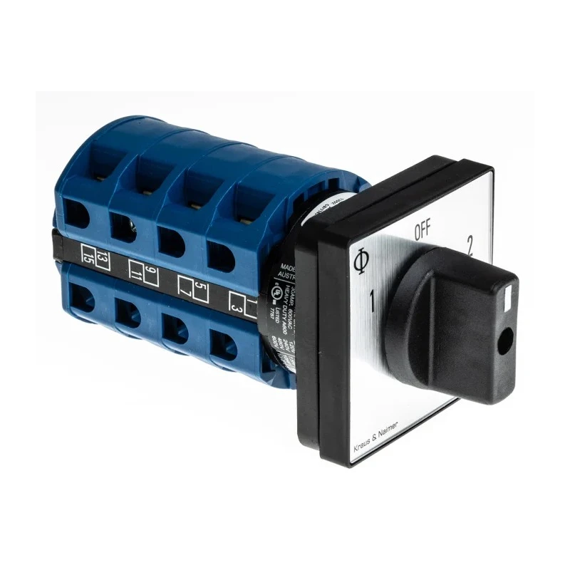 Kraus & Naimer Rotary Knob Actuator, 3 Position, 25A, Panel Mount, IP40, CA Series CA20.A213/GBA001.E