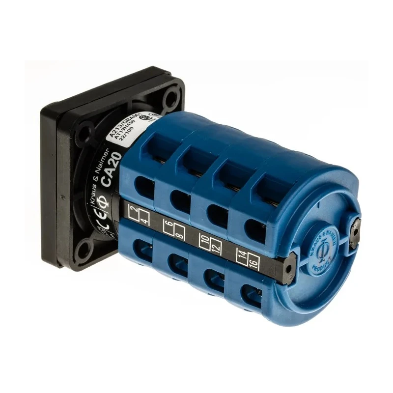 Kraus & Naimer Rotary Knob Actuator, 3 Position, 25A, Panel Mount, IP40, CA Series CA20.A213/GBA001.E