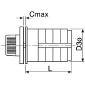 Kraus & Naimer Rotary Knob Actuator, 3 Position, 25A, Panel Mount, IP40, CA Series CA20.A213/GBA001.E