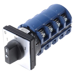 Kraus & Naimer Rotary Knob Actuator, 3 Position, 4 Pole, 63A, 690V Panel Mount IP40 C42.A213/GBA001.E