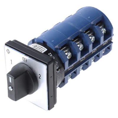 Kraus & Naimer Rotary Knob Actuator, 3 Position, 4 Pole, 63A, 690V Panel Mount IP40 C42.A213/GBA001.E