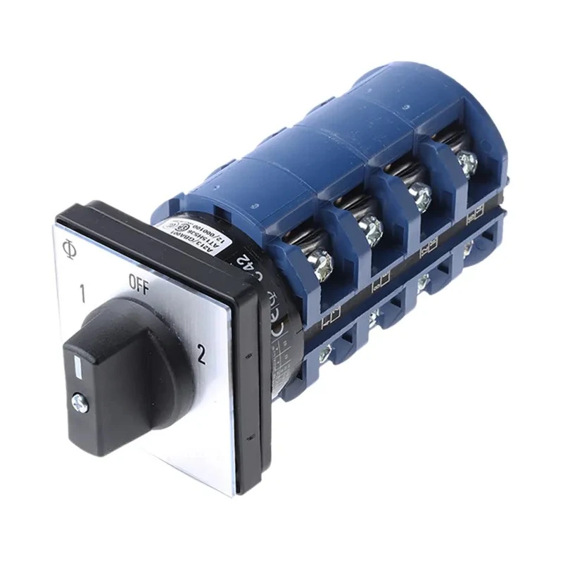 Kraus & Naimer Rotary Knob Actuator, 3 Position, 4 Pole, 63A, 690V Panel Mount IP40 C42.A213/GBA001.E