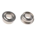 NMB Double Row Deep Groove Ball Bearing DDRIF-418ZZMTHA5P24LY121, 3.17 mm ID, 6.35 mm OD, Flanged, Shielded