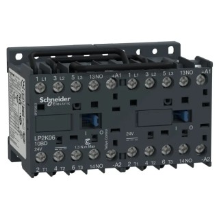 Schneider Electric TeSys K LP2K0910BD Contactor 24V DC Coil, 3-Pole, 9 A, 4 kW, 3NO, 690V AC