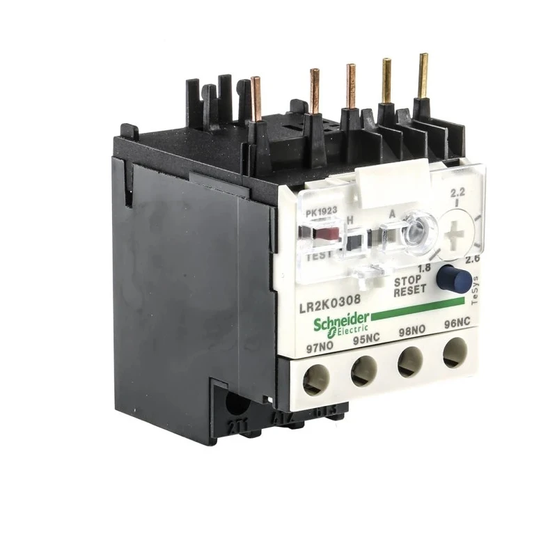 Schneider Electric TeSys Thermal Overload Relay, 1.8–2.6A, 1 NO/1 NC, 2W, 250V DC, 690V AC, LR2K0308