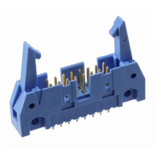 TE Connectivity AMP-LATCH Series Straight Through Hole PCB Header, 16 Contacts, 2.54 mm Pitch, 2 Row, Shrouded 2-5499206-3