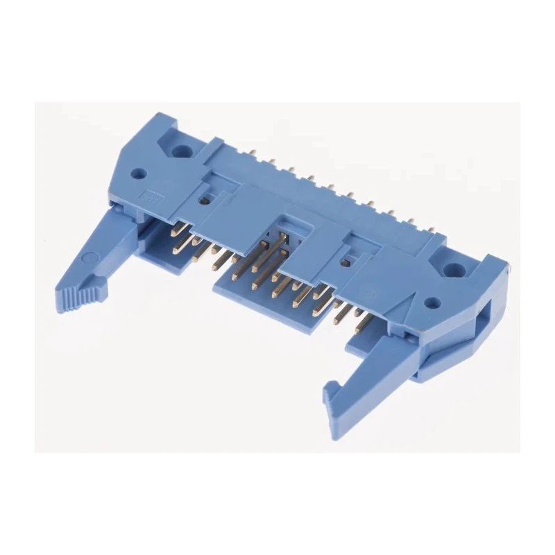 TE Connectivity AMP-LATCH Series Straight Through Hole PCB Header, 20 Contacts, 2.54 mm Pitch, 2 Row, Shrouded 2-5499206-4