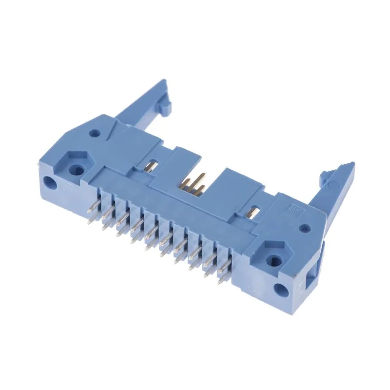 TE Connectivity AMP-LATCH Series Straight Through Hole PCB Header, 20 Contacts, 2.54 mm Pitch, 2 Row, Shrouded 2-5499206-4