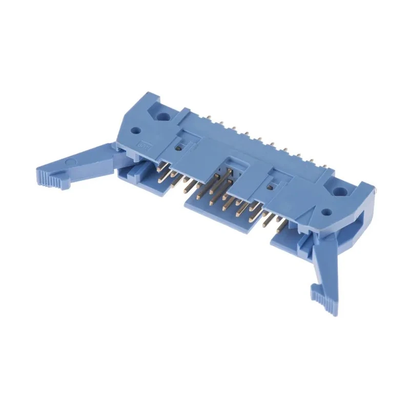 TE Connectivity AMP-LATCH Series Straight Through Hole PCB Header, 20 Contacts, 2.54 mm Pitch, 2 Row, Shrouded 2-5499206-4