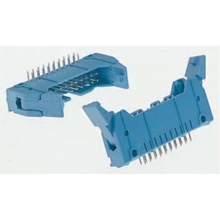 TE Connectivity AMP-LATCH Series PCB Header 20 Contacts 2.54mm Pitch 2 Row Shrouded 2-5499141-4