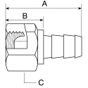 Parker 82 Series Pneumatic Fitting 10mm Push-On Female 3/8 in BSP Zinc Plated Steel 39282-6-6