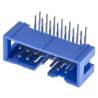 TE Connectivity AMP-LATCH Series Right Angle Through Hole PCB Header 2 Row 14 Contacts 2.54mm Pitch Shrouded 2-1761605-5