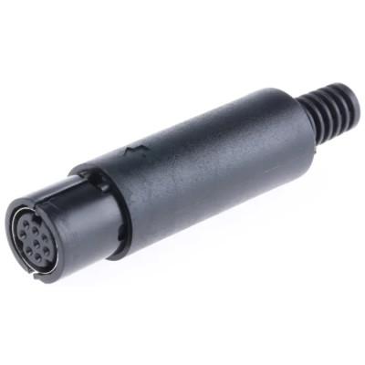 RS PRO MDN 8 Pole Straight Miniature DIN Socket, Cable Mount, Female, 1A, 50V AC/DC Shielded 463-439