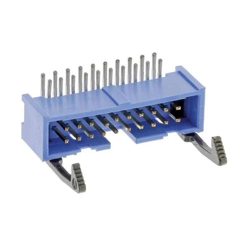 TE Connectivity AMP-LATCH Series PCB Header, Right Angle, 20 Contacts, 2 Row, 2.54 mm Pitch, Shrouded, Through 2-1761607-7