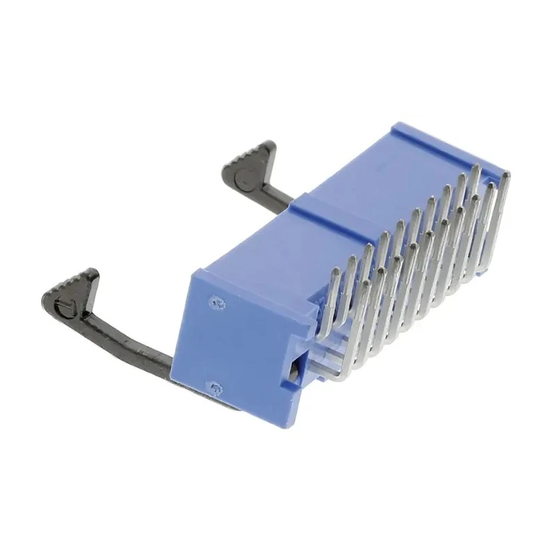 TE Connectivity AMP-LATCH Series PCB Header, Right Angle, 20 Contacts, 2 Row, 2.54 mm Pitch, Shrouded, Through 2-1761607-7