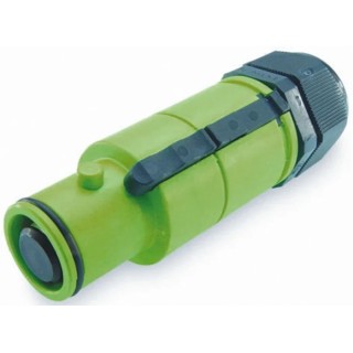 ITT Cannon Veam Snaplock IP65 Green Cable Mount Power Connector, 1 Pole, 250A, 1.0kV SNLM-P-C25-25S-GN