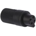 binder 4-Contact Circular Connector Socket, 3A, Subminiature, 60V, Female, IP40, Cable Mount, Solder, 8mm 09-9764-00-04