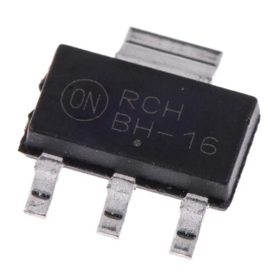 onsemi NPN Bipolar Transistor BCP56-16T1G, 1A, 80V, SOT-223, Surface Mount, 4-Pin