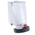 MENNEKES Wall Mount Industrial Power Receptacle 63A 40V 5-Pole IP67 Red 