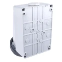 MENNEKES Wall Mount Industrial Power Receptacle 63A 40V 5-Pole IP67 Red 