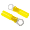 RS PRO DuraSeal Insulated Crimp Ring Terminal, M6 12–10 AWG Nylon Yellow DR-4-60