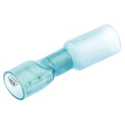 TE Connectivity DuraSeal Blue Insulated Female Spade Connector, Crimp, 6.35 x 0.8 mm Tab Size, Nylon, 16–14 AWG DP-6-63