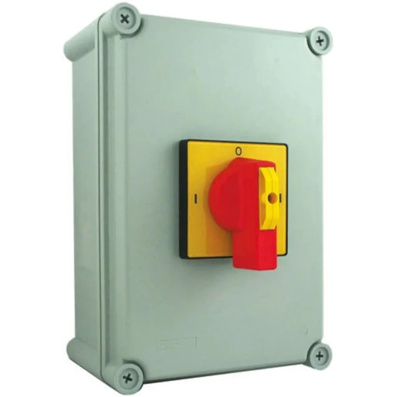 RS PRO 6-Pole DIN Rail Isolator Switch, IP65 Protection, 25A, 11 kW, Red Handle, LB Series