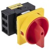 RS PRO 3-Pole Panel Mount Isolator Switch IP65 25A 11kW, Red Handle, Screw Terminal, Model IP65