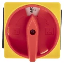 RS PRO 3-Pole Panel Mount Isolator Switch IP65 25A 11kW, Red Handle, Screw Terminal, Model IP65